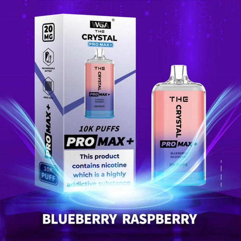 Blueberry Raspberry WGA Crystal Pro Max Plus 10000 Disposable Vape